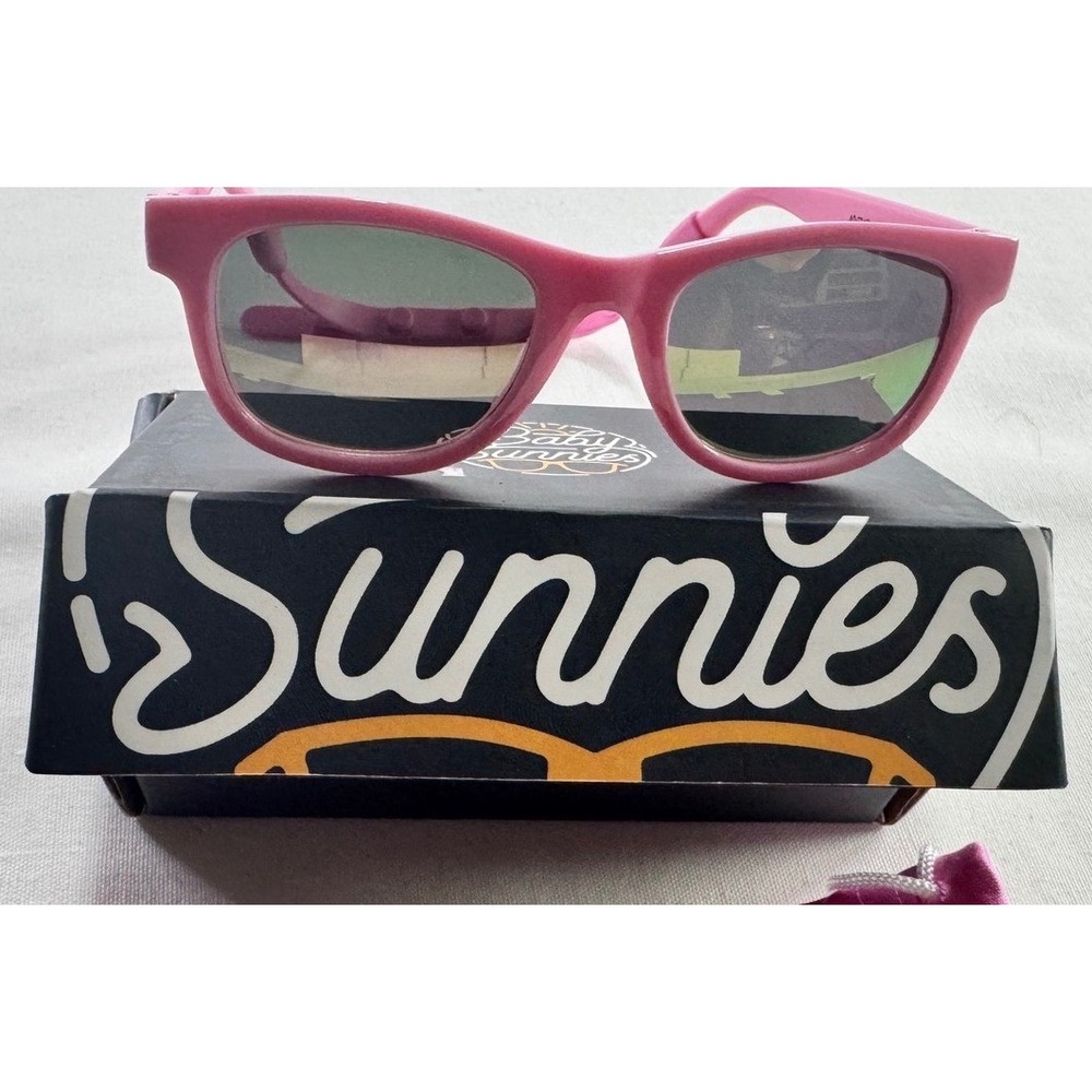 Baby Sunnies Pink Polarized Sunglasses 0-24 Months UV400 Adjustable Strap